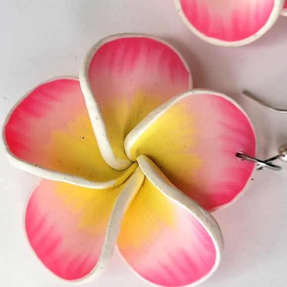 Colorful Floral Earrings Light Flower Earrings - Picture 5 of 7